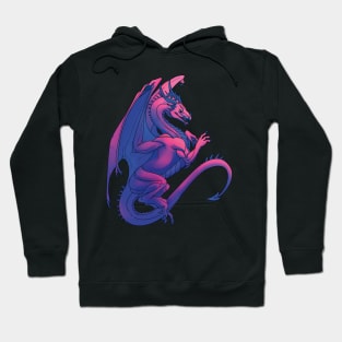 Purple dragon flying Hoodie